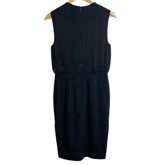 Pure Navy Houndstooth Sleeveless Sheath Dress Black Size 4 - Picture 4 of 5